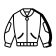 an-icon-design-of-bomber-jacket-vector